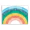Stupell Industries Kids' Abstract Watercolor Pattern Rainbow Blue Green Pink Wall Plaque